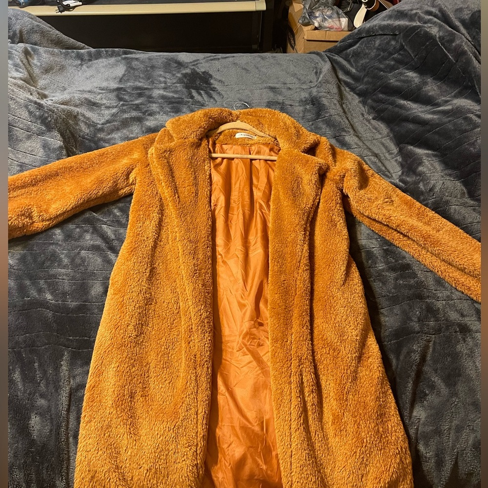Angashion Women's Fuzzy Coat